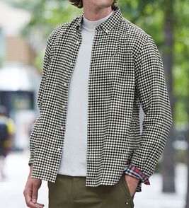 「＜アーノルド　パーマー＞ふっくら仕立てのビエラ起毛シャツ（メンズシャツ）」