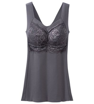 LAVIENNE（ラヴィエンヌ）の「楽なママお外に出れる綿混カップ付インナー（ブラトップ・カップ付きインナー）」