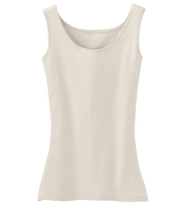 LAVIENNE（ラヴィエンヌ）の「素肌よろこぶオーガニックコットンタンク（肌着・インナーウェア）」｜グレージュ
