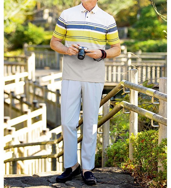 「＜ゴールデンベア＞マルチカラーアクティブポロシャツ（メンズシャツ）」｜詳細画像