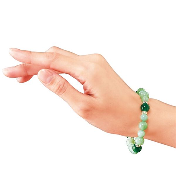 「緑メノウ安らぎブレス（ブレスレット・バングル）」｜詳細画像