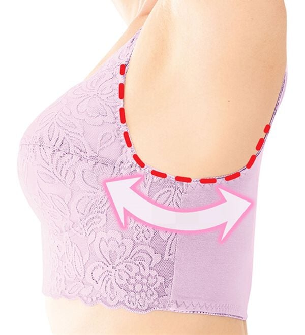 「【３色組】背筋きれい綿混ブラジャー（ブラジャー）」｜詳細画像