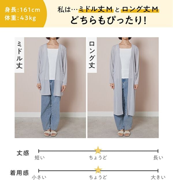 alotta（アロッタ）の「【選べる丈】さらっと軽いサマーカーディガン（その他カーディガン）」｜詳細画像