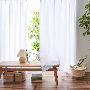 iellio（イエリオ）の「【日本製】断熱保温・UVカット付レースカーテン＜見えにくいレース・100サイズ・節電・省エネ対策・日焼け対策・洗える＞（レースカーテン）」｜詳細画像