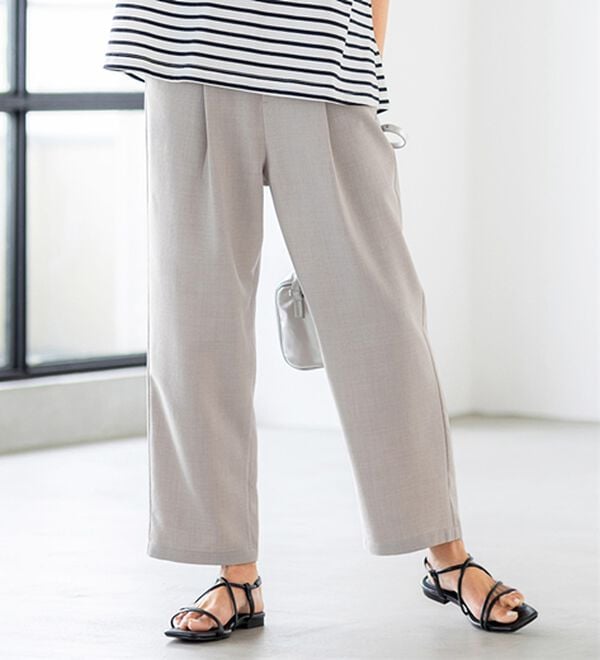 BELLUNA（ベルーナ）の「サラリ麻調素材ビスチェセットアップ（セットアップ）」｜詳細画像