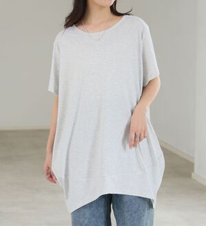 A HAPPY MARILYN（アハッピーマリリン）の「【Ｍ～８Ｌ】選べる袖！コク－ンシルエットチュニック（チュニック）」｜オートミール