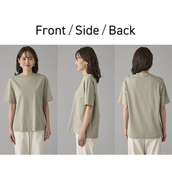 BELLUNA（ベルーナ）の「【選べる袖丈】＜エアリーアイスコットン＞オーバーサイズＴシャツ（カットソー）」｜詳細画像