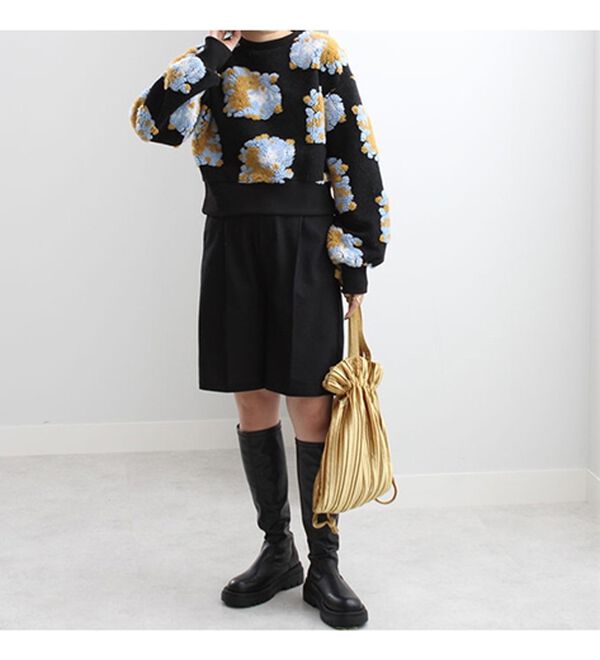 GeeRA（ジーラ）の「花柄ボアジャカードプルオーバー（トレーナー・スウェット）」｜詳細画像