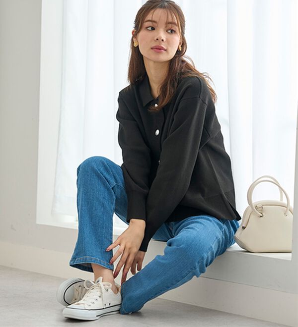 BELLUNA（ベルーナ）の「新！裏起毛スーパーストレッチ素材デニムパンツ（フルレングスパンツ）」｜詳細画像