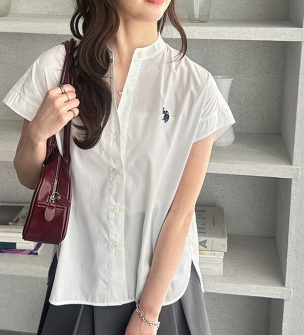 GeeRA（ジーラ）の「【ＵＳ．ＰＯＬＯ．ＡＳＳＮ】フレンチスリーブシャツ（シャツ）」｜詳細画像