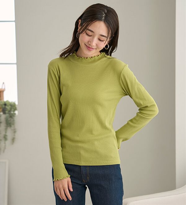 BELLUNA（ベルーナ）の「《ＨｕｇＲｅａｍコットン》メロウリブプルオーバー（カットソー）」｜詳細画像