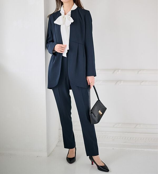 2点セット＞ラウンドヘムジャケットセットアップ - ベルーナ【公式】