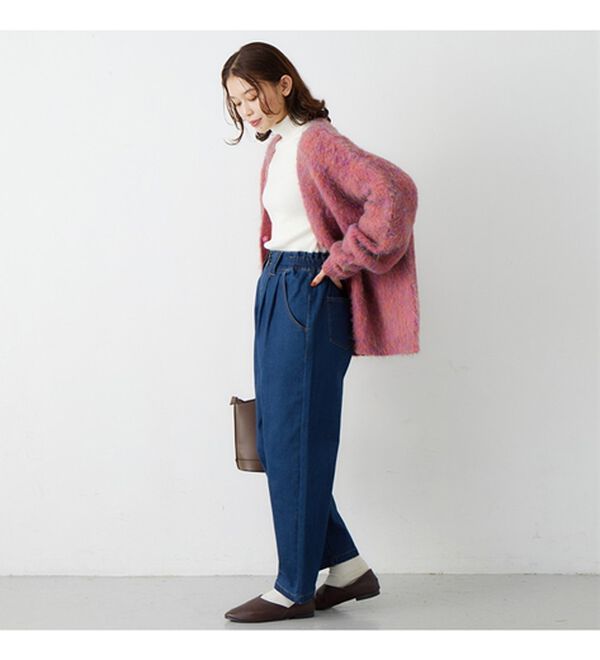 Viola e Viola（ヴィオラ エ ヴィオラ）の「【リンネルコラボ】やわらか裏起毛デニムシェフパンツ（フルレングスパンツ）」｜詳細画像