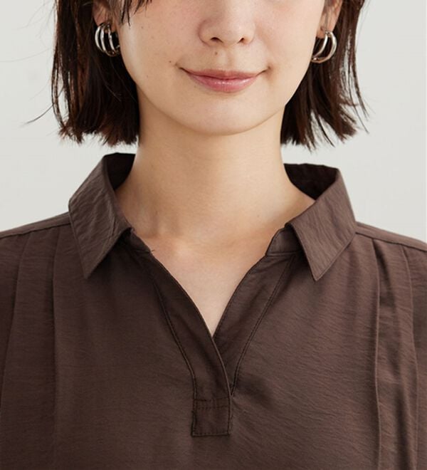 BELLUNA（ベルーナ）の「レーヨンナイロン素材切替ワンピース（その他ワンピース）」｜詳細画像