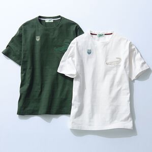 「【２色組】＜クロコダイル＞吸汗速乾ブランドＴシャツ（メンズＴシャツ）」｜詳細画像