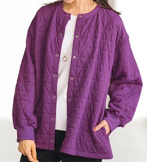 BELLUNA（ベルーナ）の「＜着るホカロン＞三角キルトスナップボタンカーディガン（その他カーディガン）」｜詳細画像