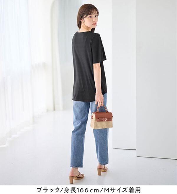 alotta（アロッタ）の「【4つの機能付】ひんやりチューリップ袖ブラウスTシャツ（カットソー）」｜詳細画像