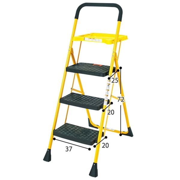 「便利なトレー付脚立（椅子・チェア・スツール）」｜詳細画像