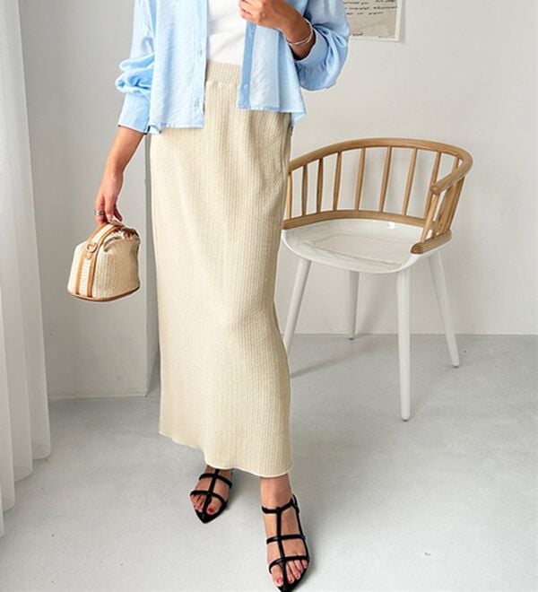 GeeRA（ジーラ）の「セルフカット美脚魅せタイトスカート（ロングスカート）」｜詳細画像