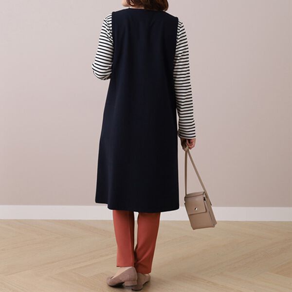 BELLUNA（ベルーナ）の「ボタン使いジャンパードレス（ジャンパースカート）」｜詳細画像