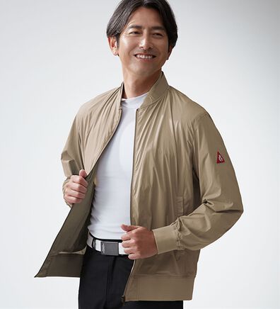 「＜コムルヴァン・オム・ゴルフ＞好印象ストレッチゴルフブルゾン（メンズブルゾン）」