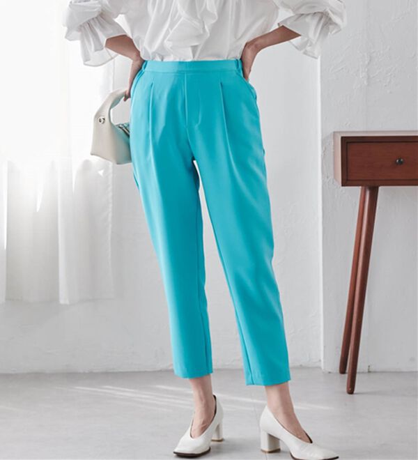 RANAN（ラナン）の「美脚シルエットクロップドパンツ（フルレングスパンツ）」｜詳細画像