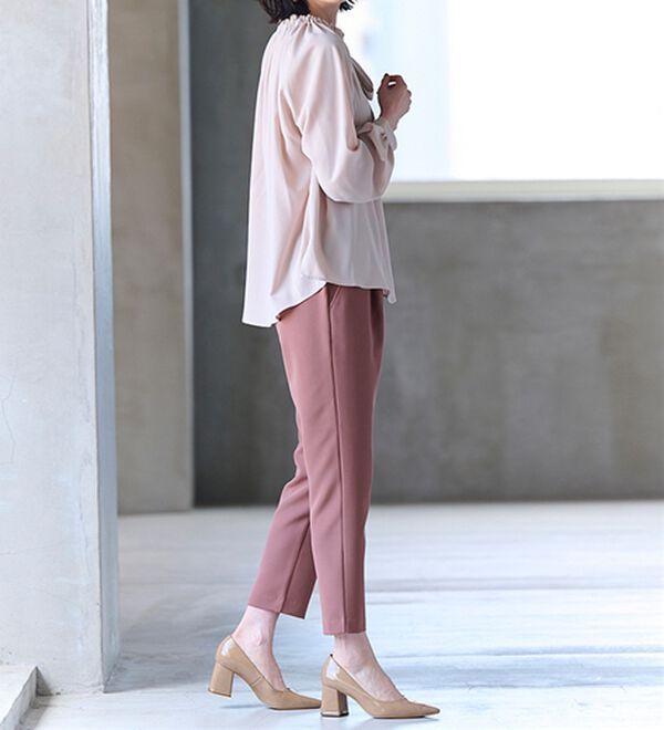 RANAN（ラナン）の「フリル衿ボウタイギャザーブラウス（ブラウス）」｜詳細画像