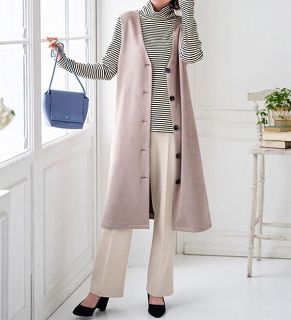 BELLUNA（ベルーナ）の「うっとりなめらか素材ハイネックプルオーバー（カットソー）」｜詳細画像