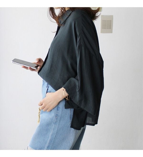 GeeRA（ジーラ）の「ワッシャーポプリンブラウス（ブラウス）」｜詳細画像