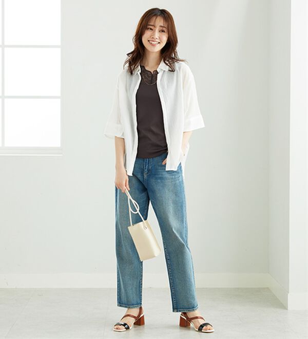 BELLUNA（ベルーナ）の「レース素材カップ付タンクトップ（タンクトップ・キャミソール）」｜詳細画像