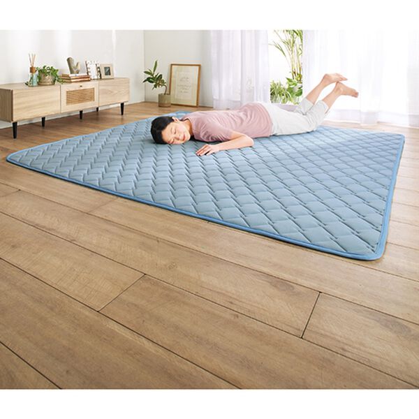 「【８／３まで早割】はっ水ふっくら接触冷感キルトラグ（カーペット）」｜詳細画像