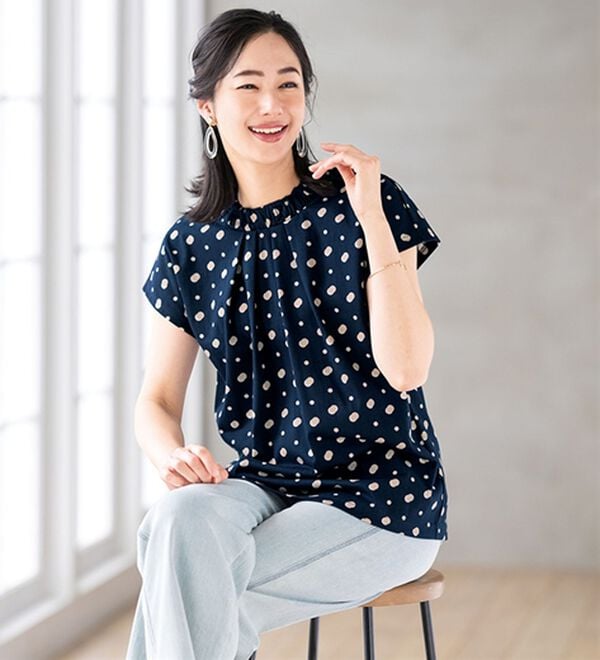 ルフラン（ルフラン）の「涼しくてブラウス見え！プルオーバー（カットソー）」｜詳細画像