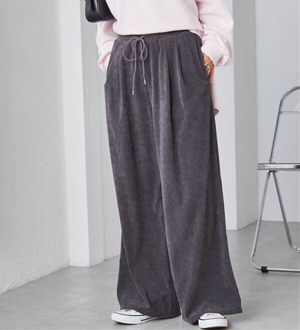 RANAN（ラナン）の「リブタックワイドイージーパンツ（その他パンツ）」｜詳細画像