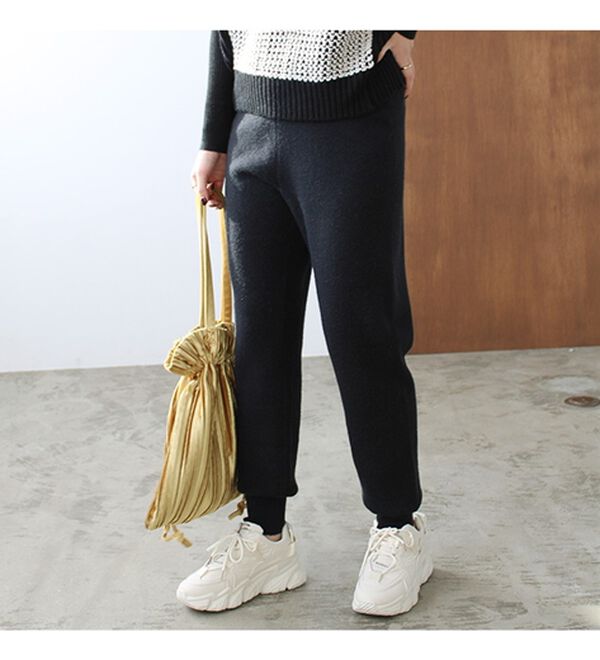 GeeRA（ジーラ）の「ニットジョガーパンツ（フルレングスパンツ）」｜詳細画像