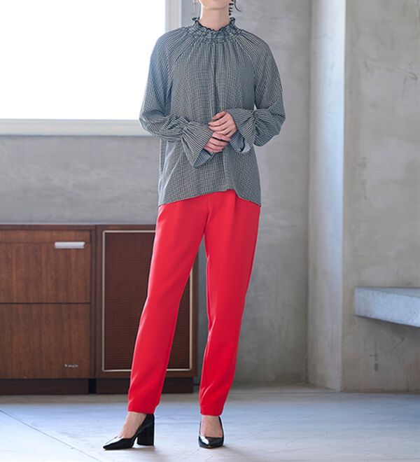 RANAN（ラナン）の「シャーリングハイネックキャンディーブラウス（ブラウス）」｜詳細画像