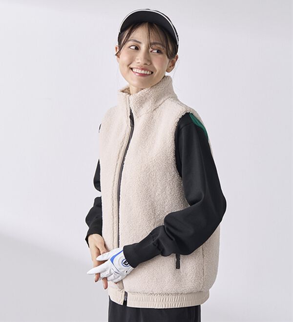 BELLUNA（ベルーナ）の「はっ水リバーシブルボアベスト（ベスト）」｜詳細画像