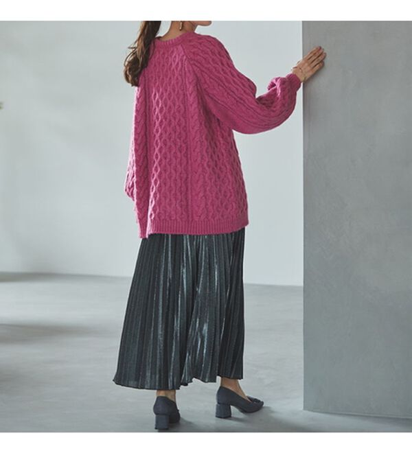 RANAN（ラナン）の「シャイニープリーツスカート（ロングスカート）」｜詳細画像