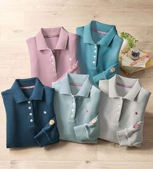 BELLUNA（ベルーナ）の「【ＰＯＬＯ　ＢＣＳ】裏起毛かのこポロシャツ（ポロシャツ）」｜詳細画像