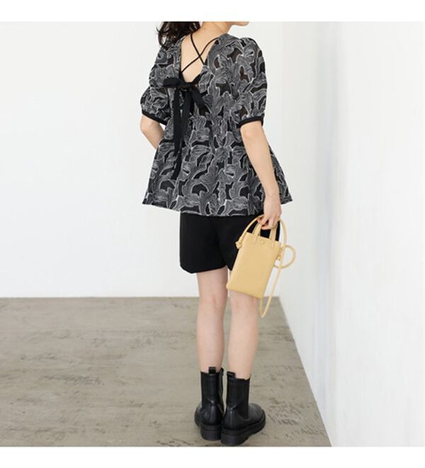 GeeRA（ジーラ）の「シアージャカードチュニックブラウス（ブラウス）」｜詳細画像