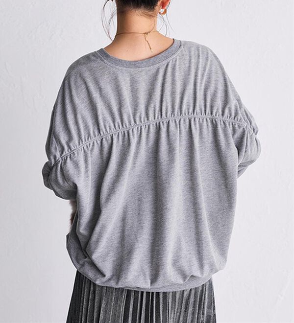 RANAN（ラナン）の「バックギャザーデザインスウェット（カットソー）」｜詳細画像