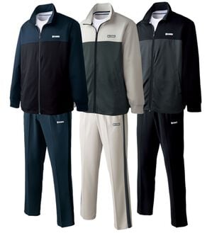 「＜ケー・スイス＞配色ＵＶジャージ上下セット（メンズゴルフウェア）」｜上下3着セット