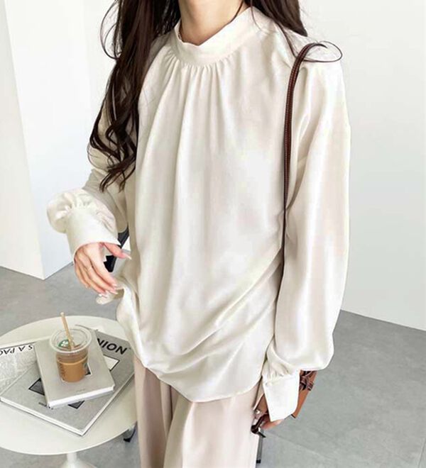 GeeRA（ジーラ）の「前後２ｗａｙボウタイブラウス（ブラウス）」｜詳細画像