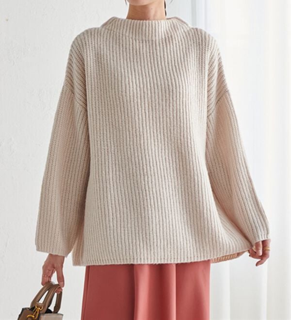 RANAN（ラナン）の「ふんわり！あぜ編ニットプルオーバー（ニット・セーター）」｜詳細画像