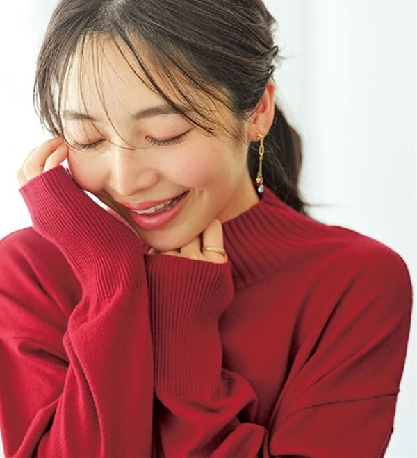 BELLUNA（ベルーナ）の「もちもちハイネックゆったりニットプルオーバー（ニット・セーター）」｜詳細画像
