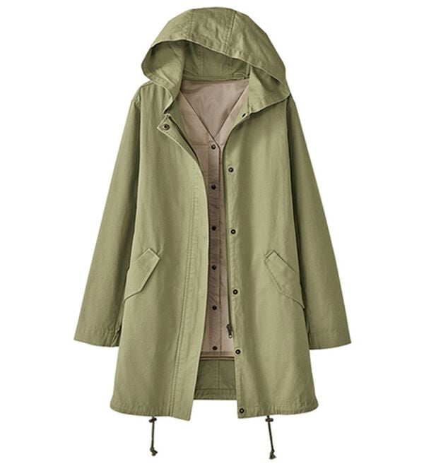 BELLUNA（ベルーナ）の「中わたベスト付３ＷＡＹ綿100%マウンテンパーカー（ブルゾン）」｜ライトカーキ