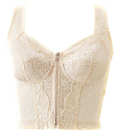 LAVIENNE（ラヴィエンヌ）の「猫背は卒業！総レースロングブラ（ノンワイヤーブラ）」