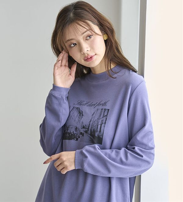 BELLUNA（ベルーナ）の「【メルティポンチ】プリントチュニック（チュニック）」｜詳細画像