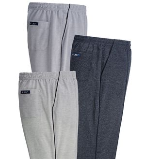 「【３本組】＜カルビア＞麻入り杢調鹿の子リラックスパンツ（メンズルームウェア）」｜3本組