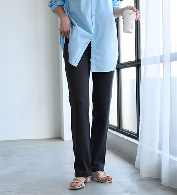 BELLUNA（ベルーナ）の「【選べる股下】ジャストフィットらくらくパンツ（フルレングスパンツ）」｜詳細画像