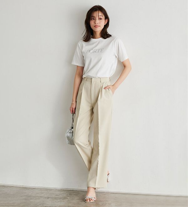 Pierrot（ピエロ）の「【イージーケア】選べるロゴＴシャツ（Tシャツ）」｜詳細画像